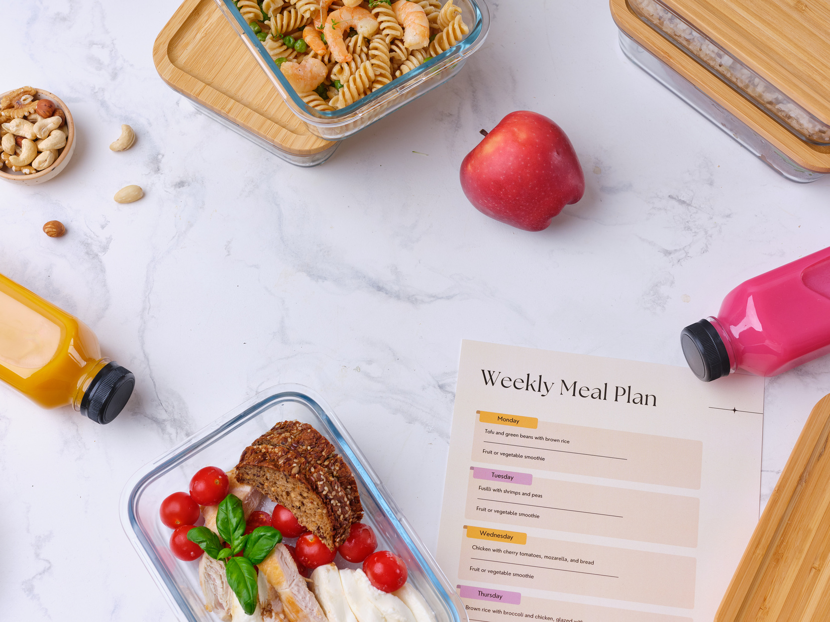 Meal Plan Flat Lay